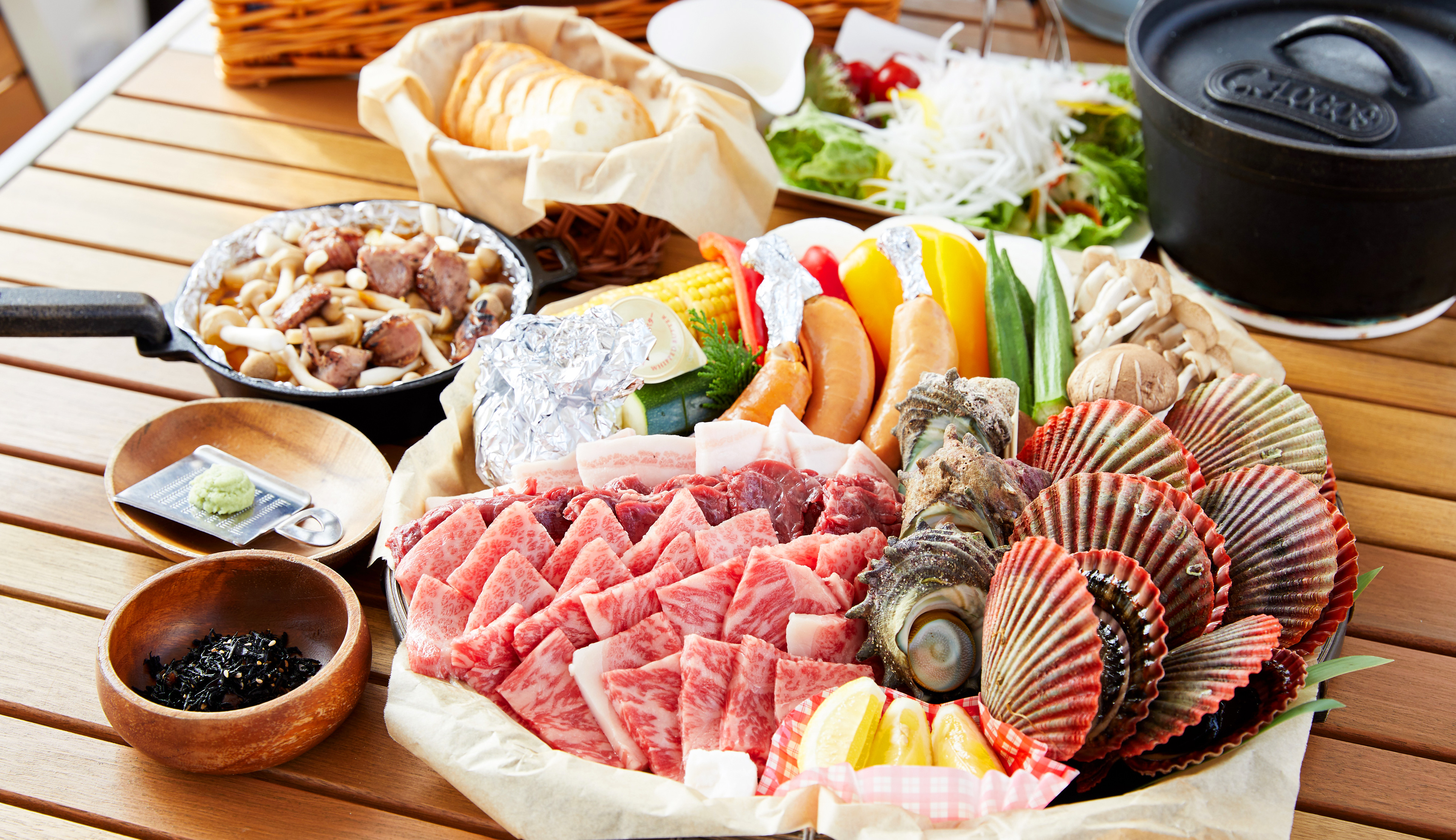 Glamping BBQ menu