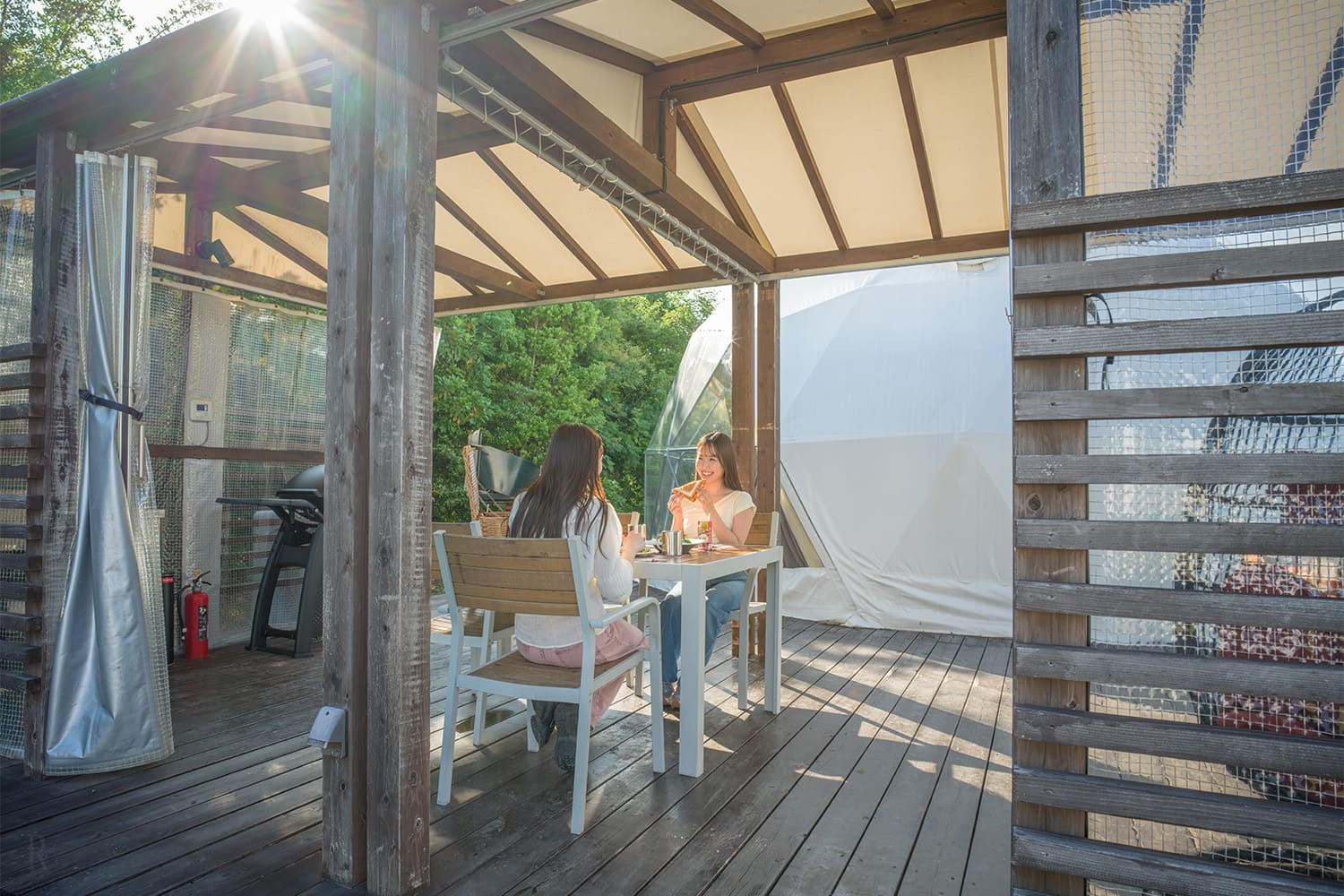 Photo of staff guiding customers