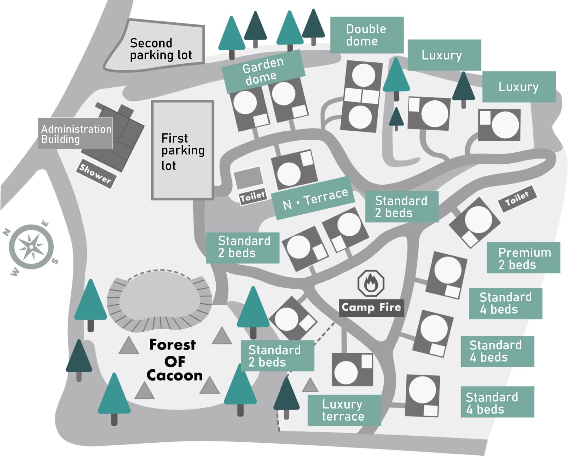 Map of Glampdome Ise Kashikojima